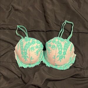 Victoria's Secret Teal Lace Bra